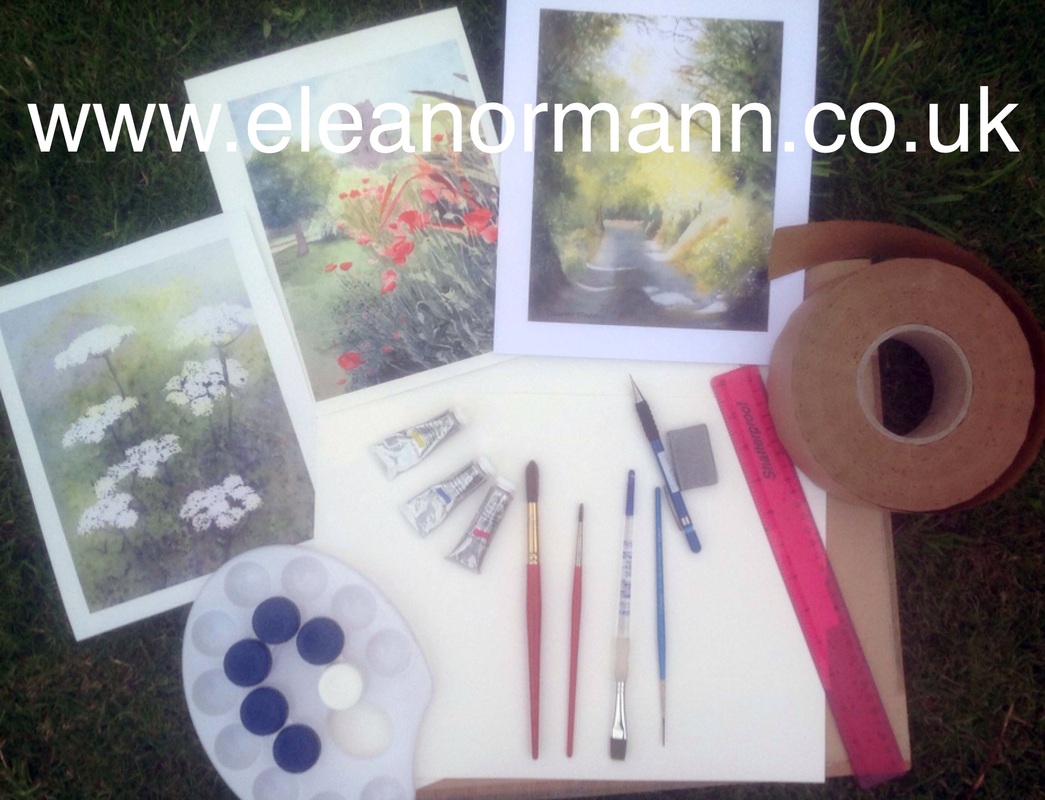 Eleanor Mann's blog post covering the minimum equipment needed to start painting with watercolour.