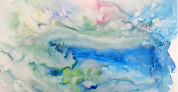 Working wet-into-wet in watercolour. From Eleanor Mann's Blog, Spotlight on Watercolour.