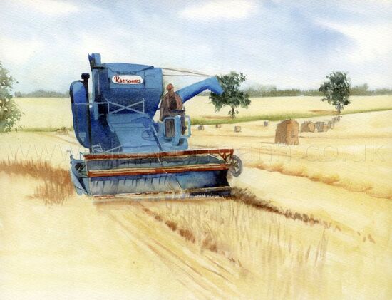 Old Combine is an original watercolour painting by Suffolk artist Eleanor Mann The original is currently for sale. If you are interest in buying it, please contact me. Prints are also available.