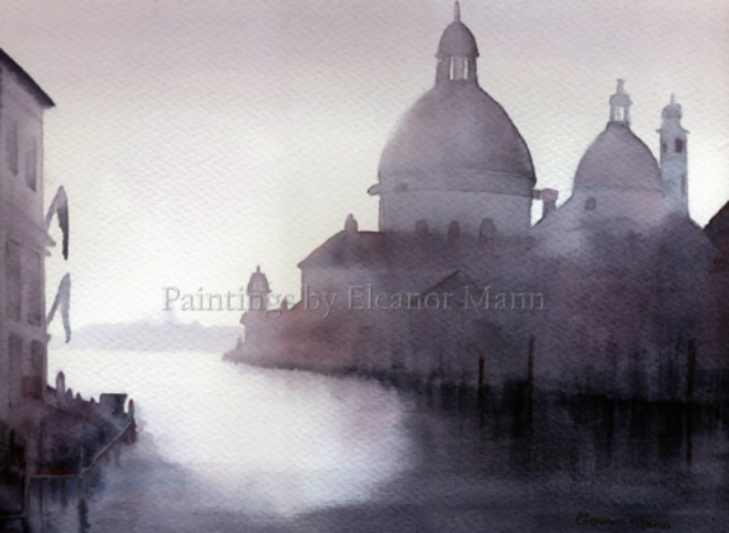 an original watercolour painting of The Grand Canal in Venice by Eleanor Mann for sale