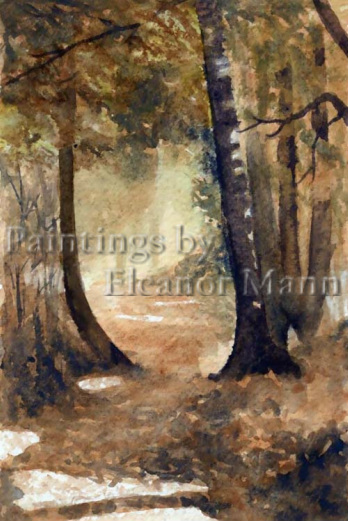 Autumn Walk an original watercolour painting by Eleanor Mann