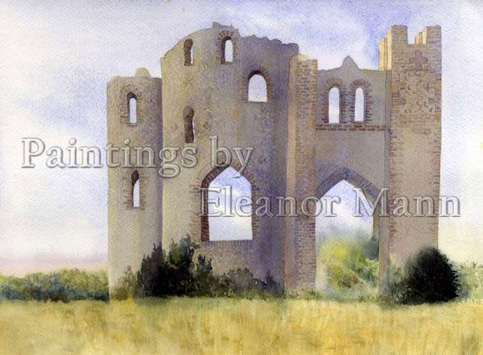 Watercolour picture of The Folly, Belchamp Walter, Suffolk/Essex by Eleanor Mann