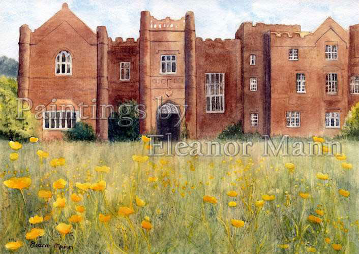 Danbury Palace a watercolour painting by Eleanor Mann