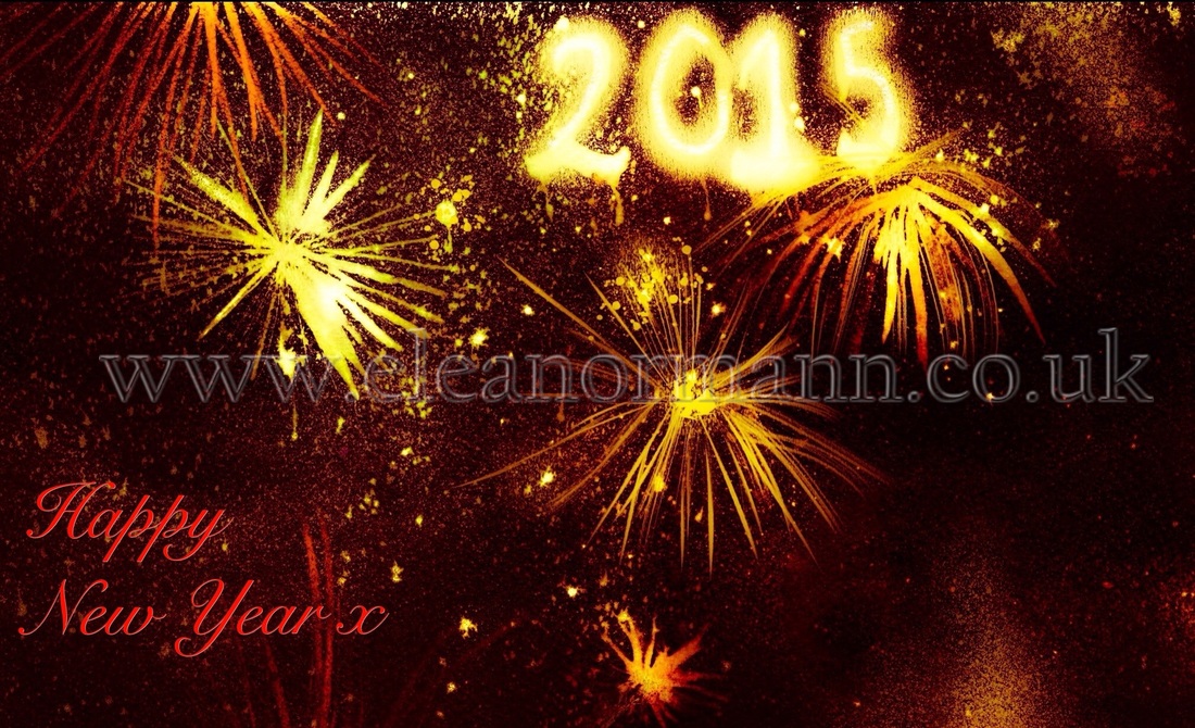 Painting by Eleanor Mann. New Year Fireworks 2015.