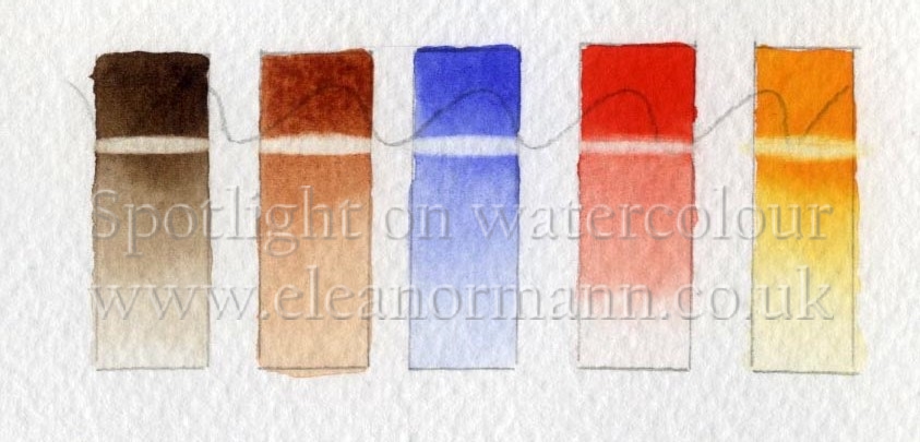 Testing colours Product review by Eleanor Mann for MaimeriBlu Superior Watercolours