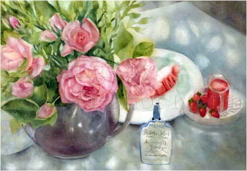 Summer Scents an original watercolour painting by Eleanor Mann